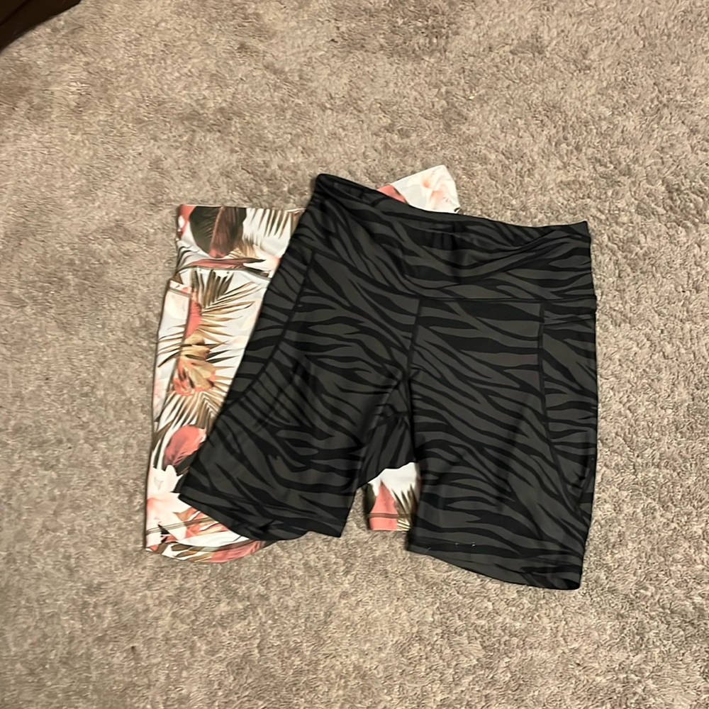 Printed Biker Shorts